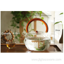 Microwave oven safe boiling water teapot